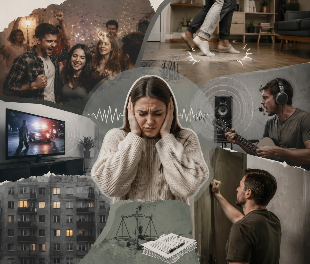 Wars with Noisy Neighbors: How to Achieve Silence in an Apartment