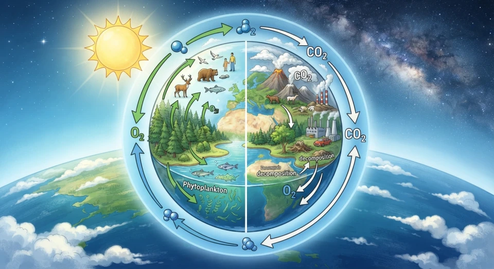 Balance of Oxygen and Carbon Dioxide