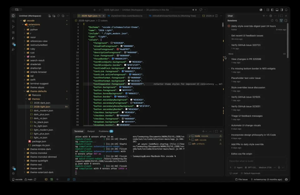 Visual Studio Code Modern UI