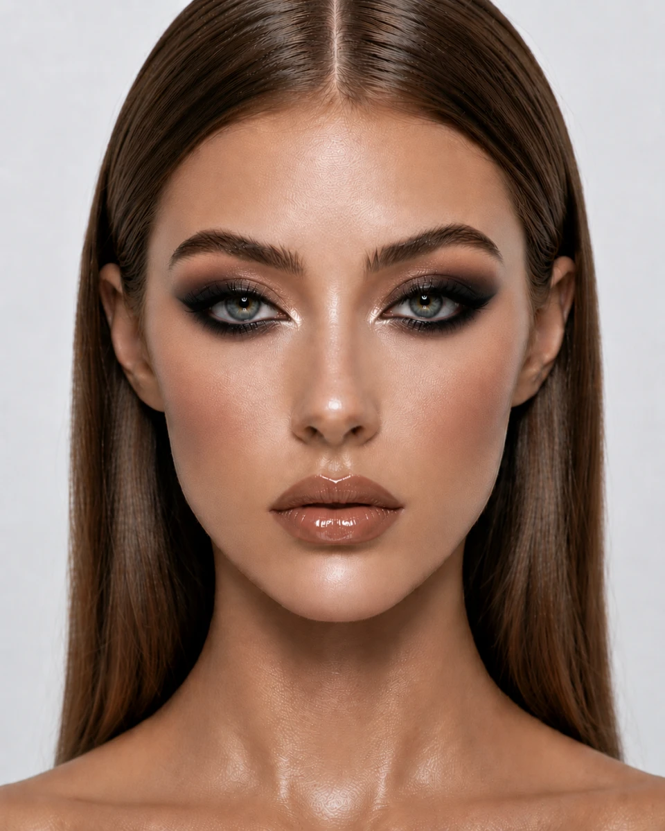 Dark Glam — makeup for modern luxury aesthetics.
