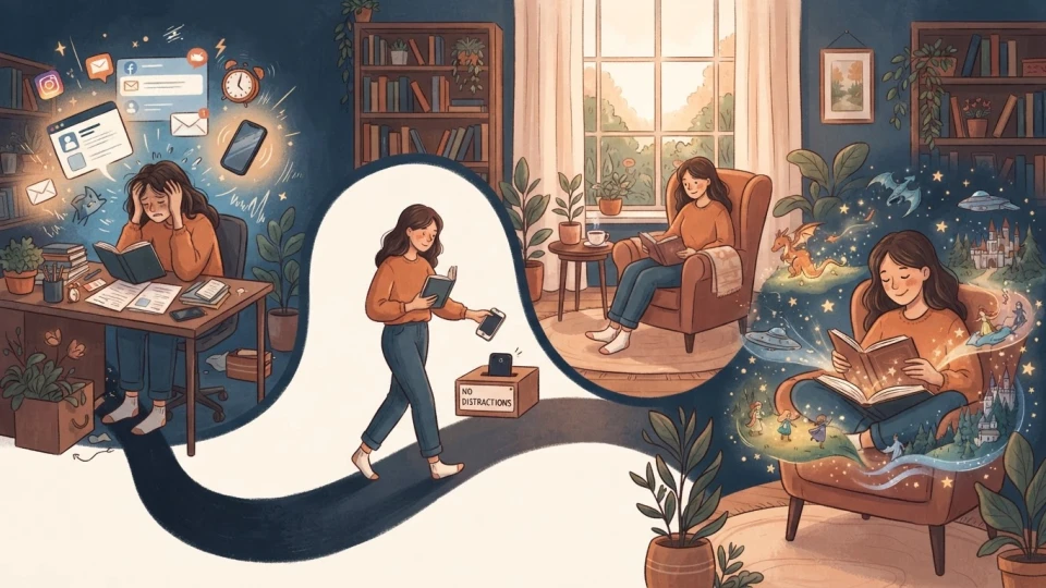 Как начать читать книги регулярно, если постоянно отвлекаешься