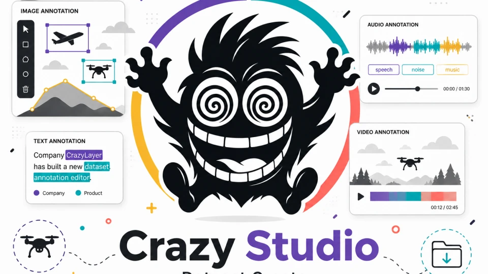 Crazy Studio: редактор датасетов для изображений, текста, аудио и видео
